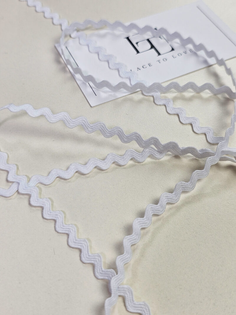 Ric Rack Ribbon Pure white rick rack ribbon - Lace To Love