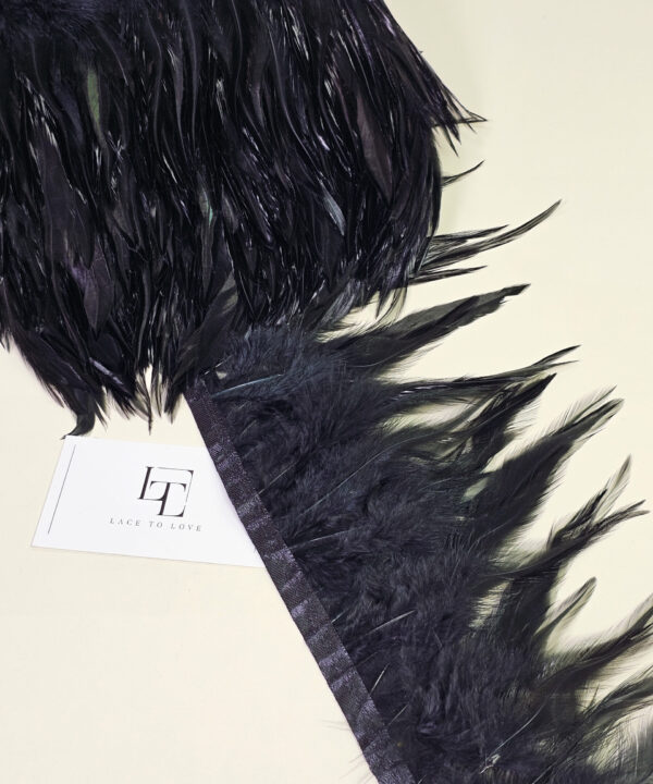 Real rooster feather fringe online shop
