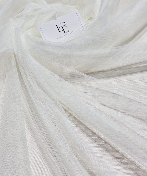 Ivory delicate luxury tulle fabric
