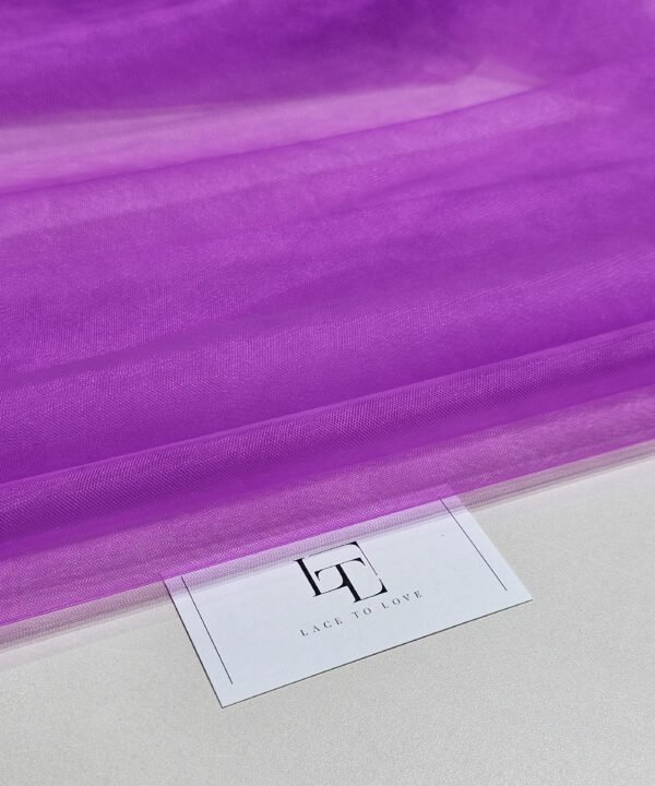 Lilac delicate luxury tulle fabric