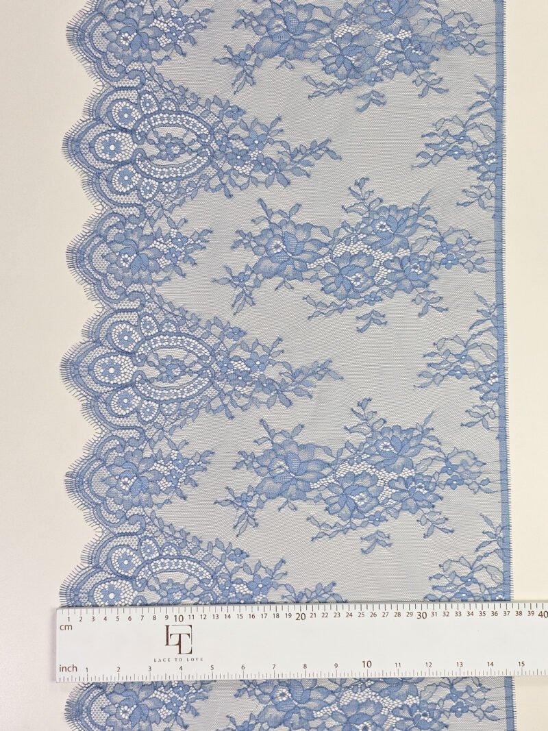 Blue lace edging sold by the meter online shop