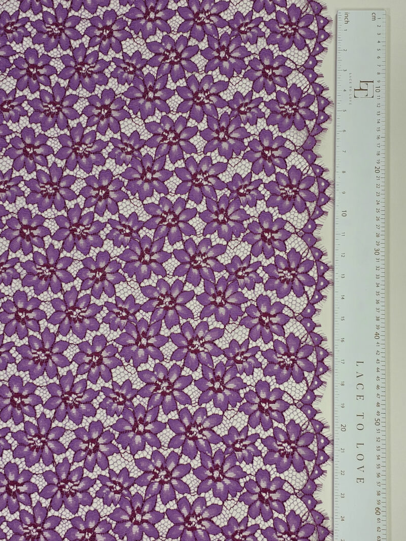 Purple lace fabric online shop delivery