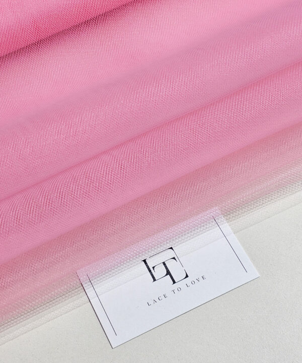 Pink delicate luxury tulle fabric