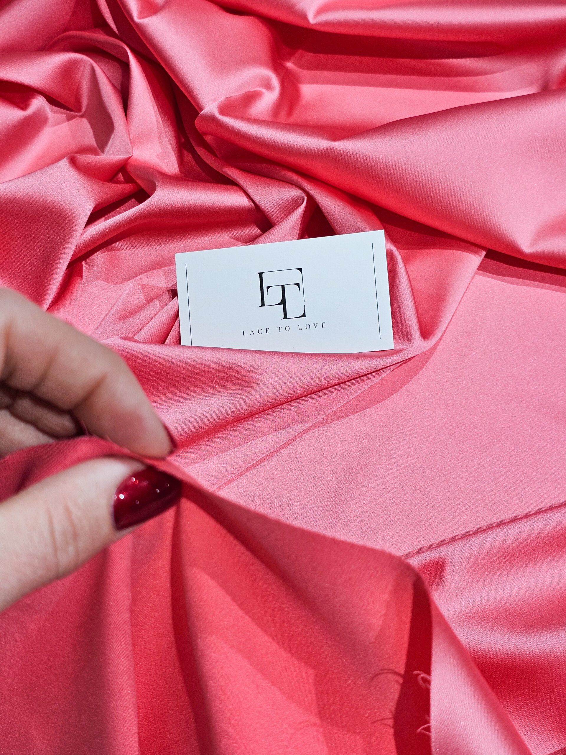 Fuchsia elastic bridal satin fabric
