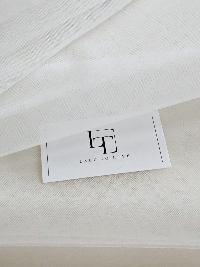 Ivory bridal tulle fabric