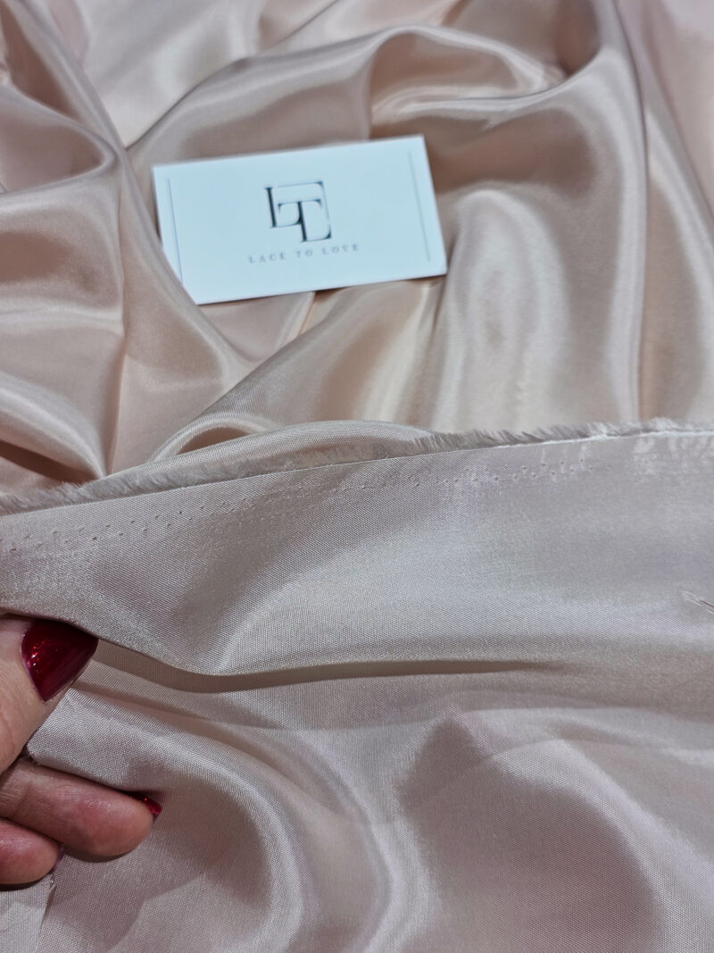 Light pink bridal lining fabric