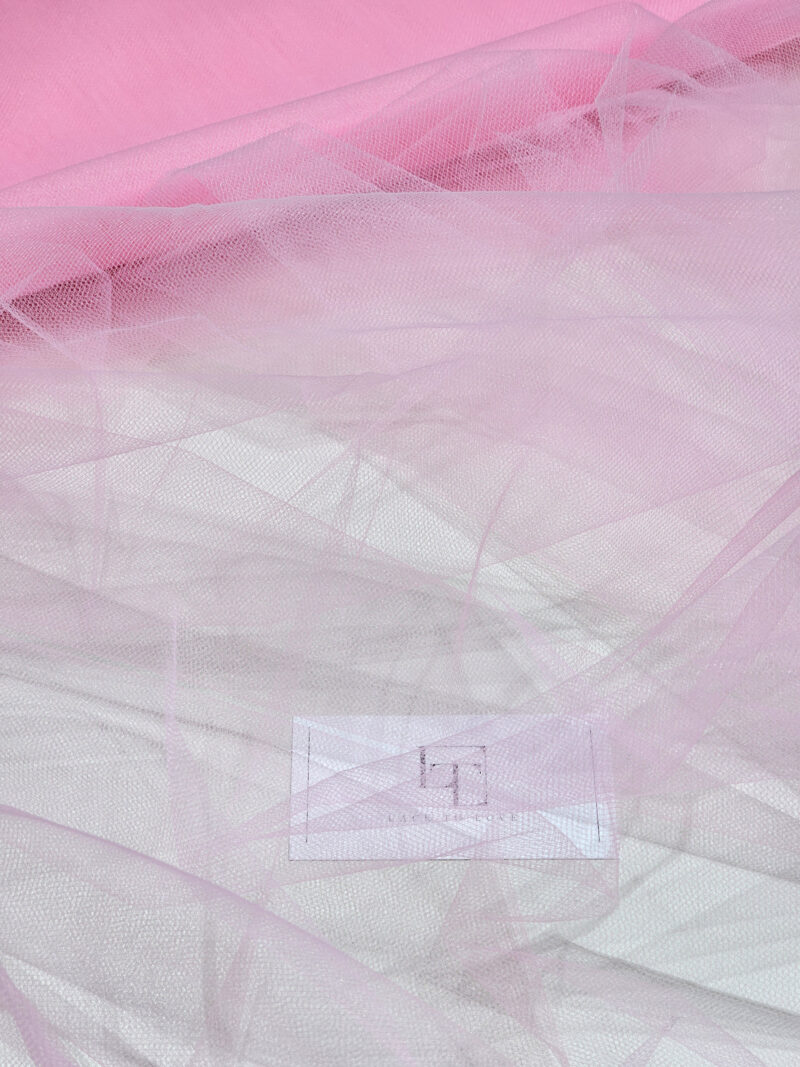 Dusty pink soft well draping delicate tulle fabric