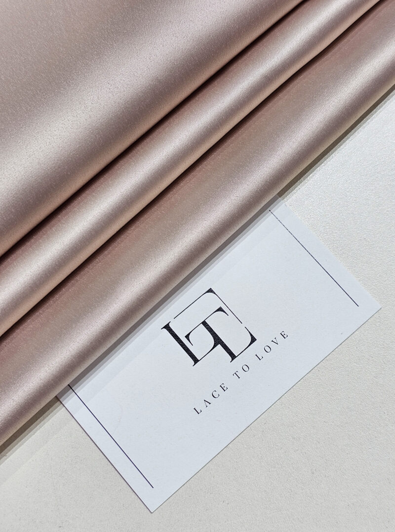 Cappuccino satin fabric for dresses gowns