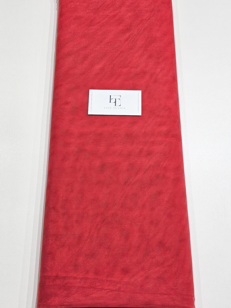 Red wedding tulle fabric buy online