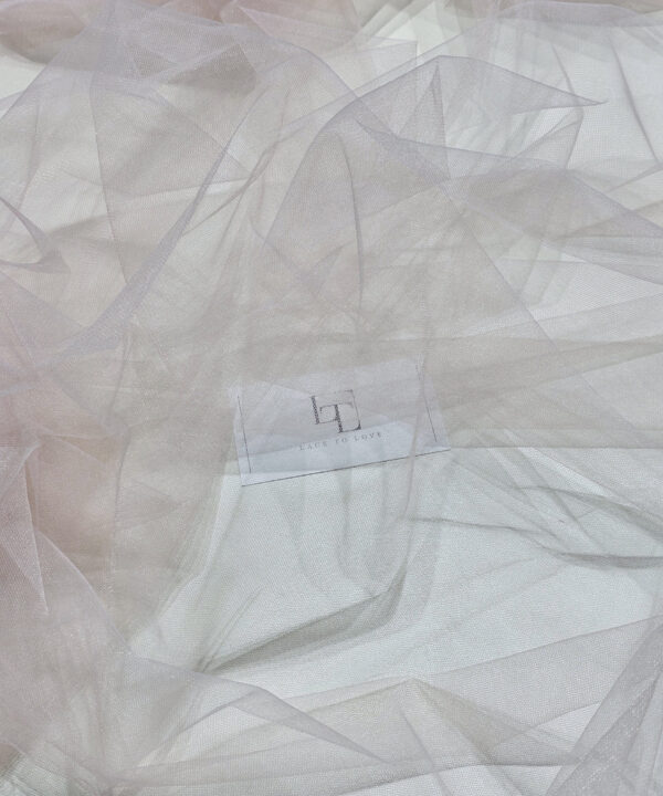 Pale pink veil tulle fabric