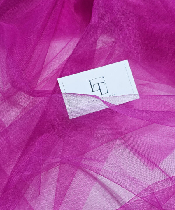 Violet veil tulle fabric