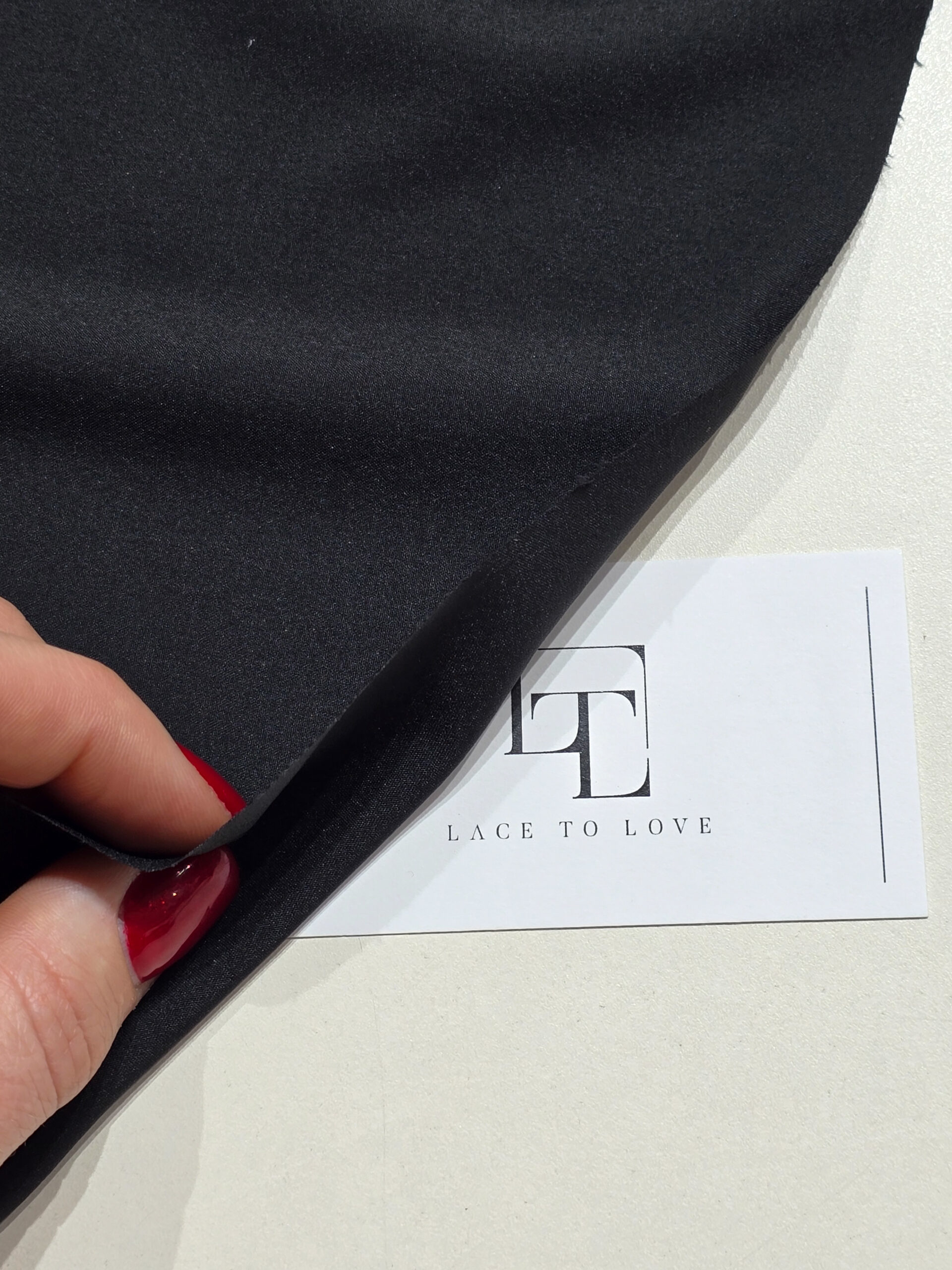 Black delicate elastic crepe chiffon fabric