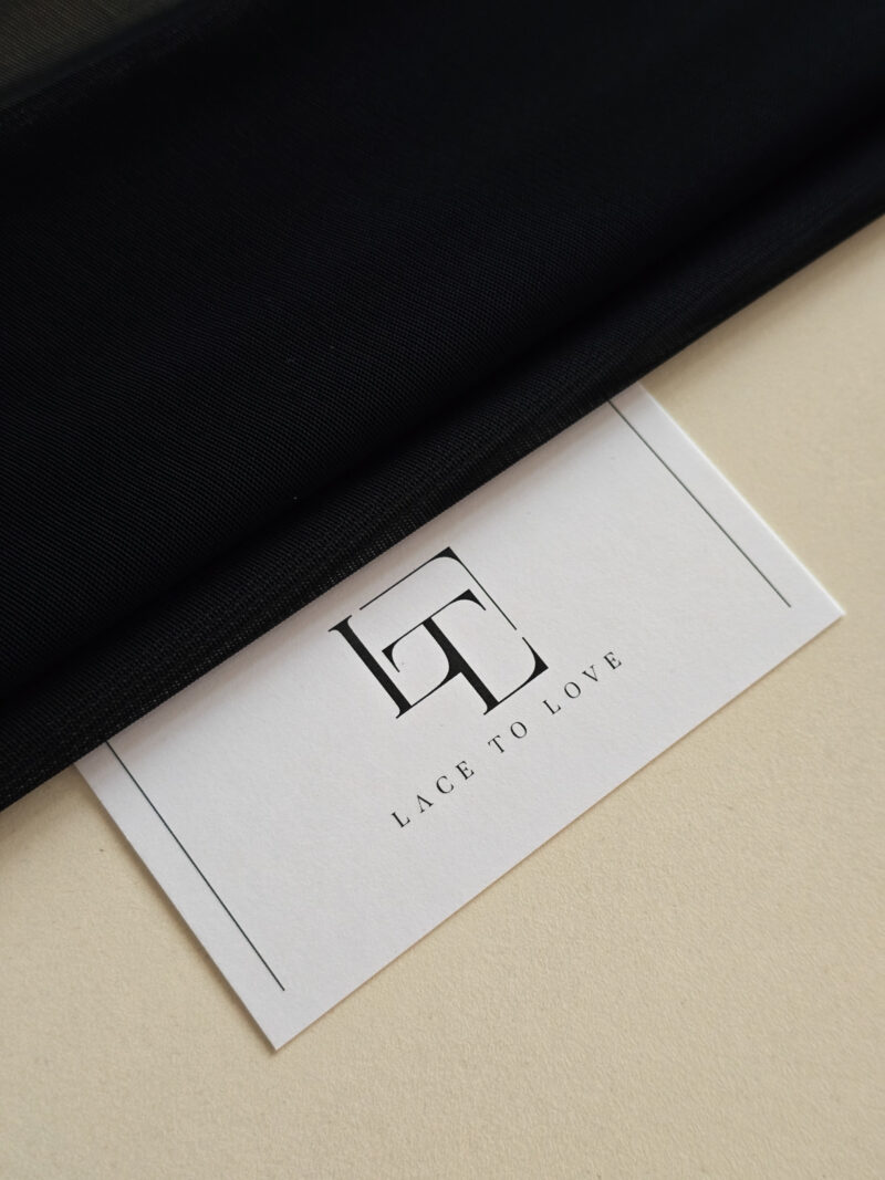 Black stretch wedding tulle fabric buy online