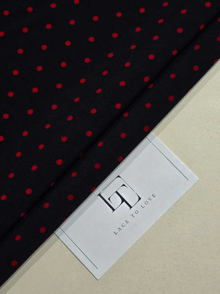 Luxury delicate crepe polka dots fabric online shop