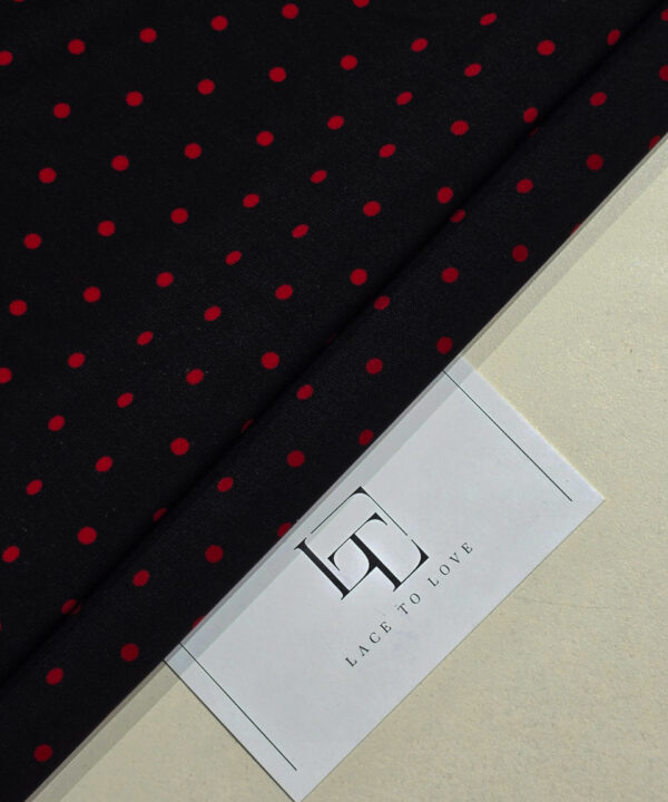 Luxury delicate crepe polka dots fabric online shop