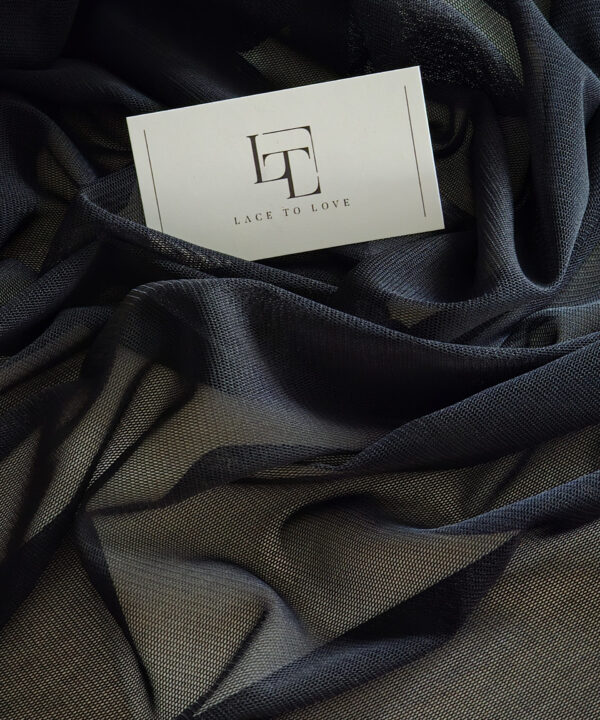 Black airy wedding tulle fabric buy online
