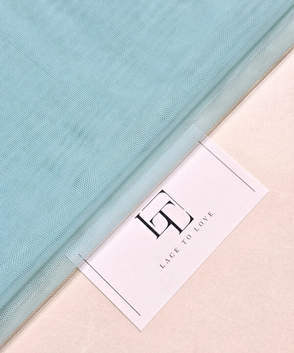 Light blue bridal tulle fabric online shop