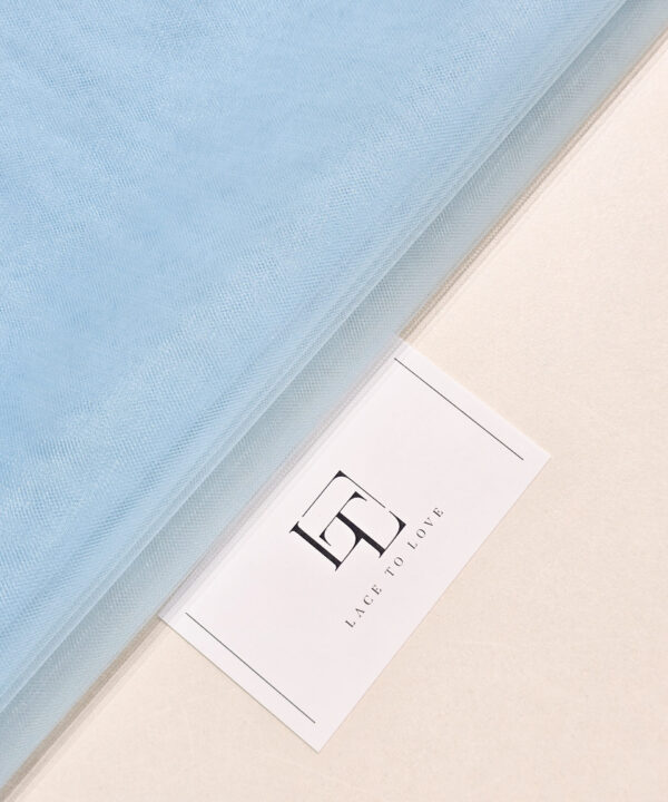 Light blue bridal tulle fabric online shop