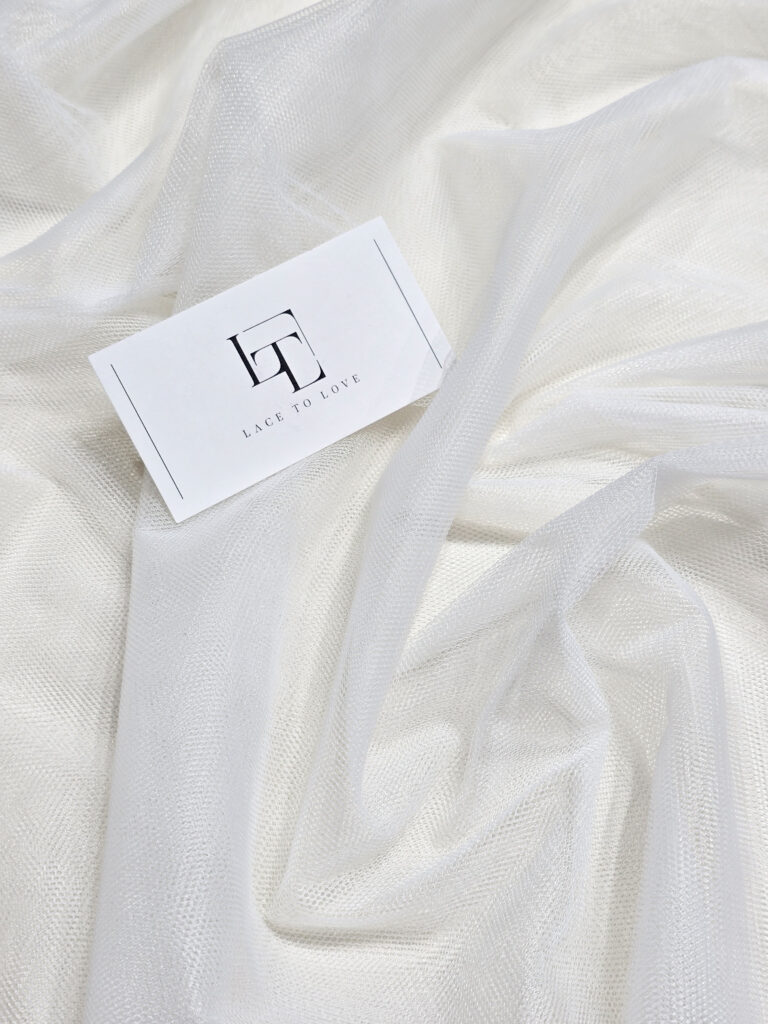 Ivory bridal tulle fabric