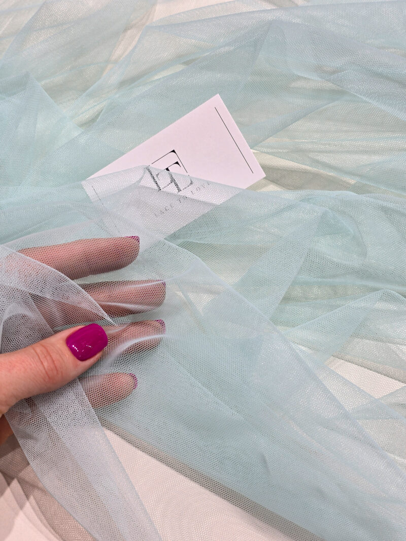 Mint green bridal tulle fabric online shop