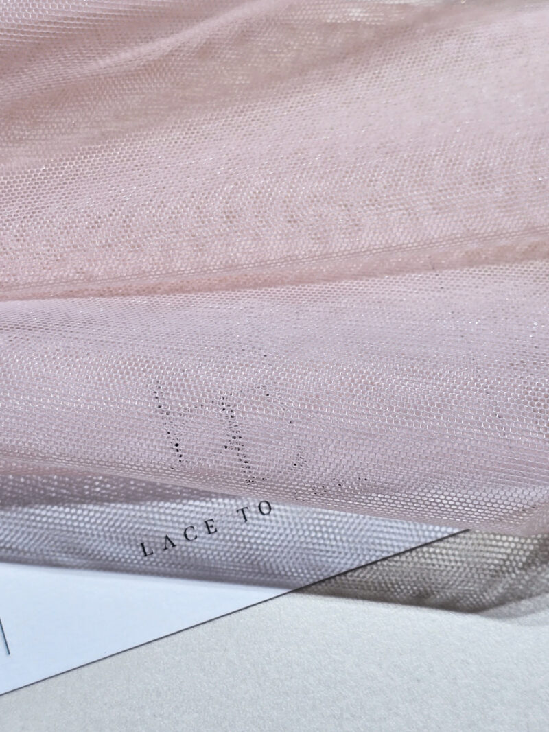 Light pink bridal tulle fabric online shop