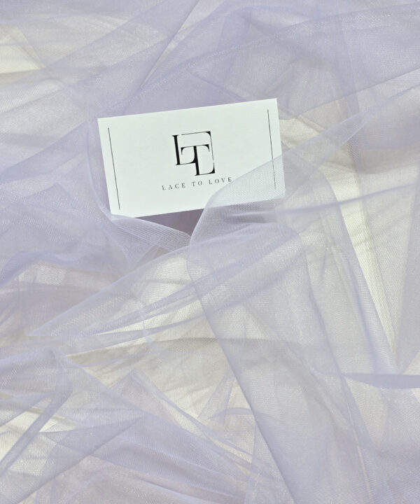Violet veil tulle fabric
