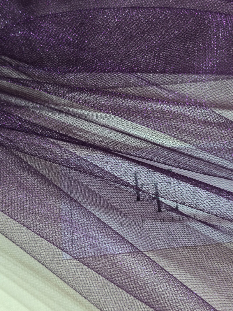 Violet veil tulle fabric