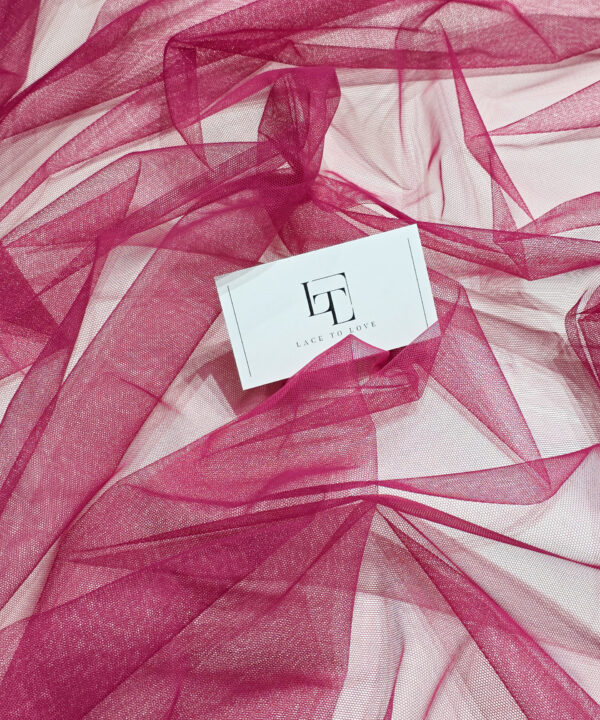 Dusty pink soft well draping delicate tulle fabric