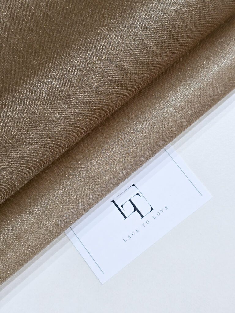 Bronze color luxury tulle fabric