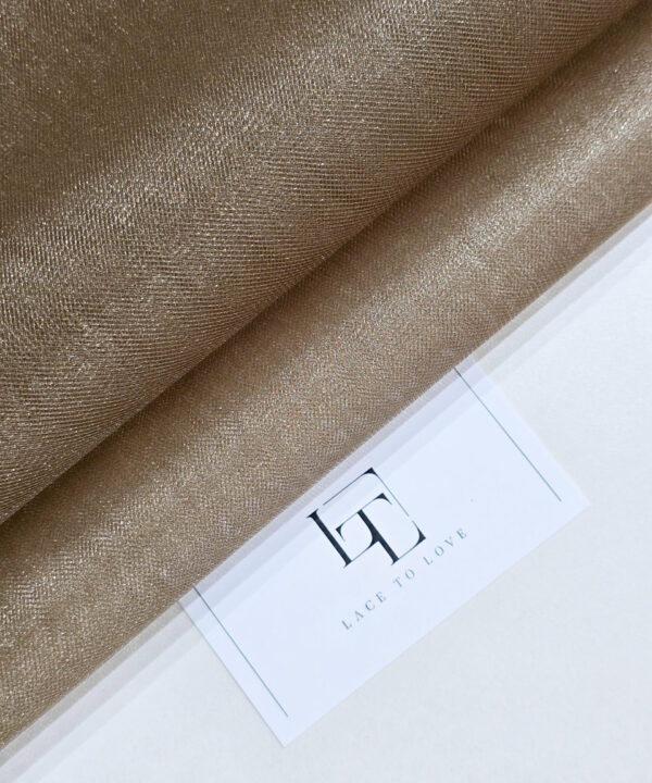 Bronze color luxury tulle fabric