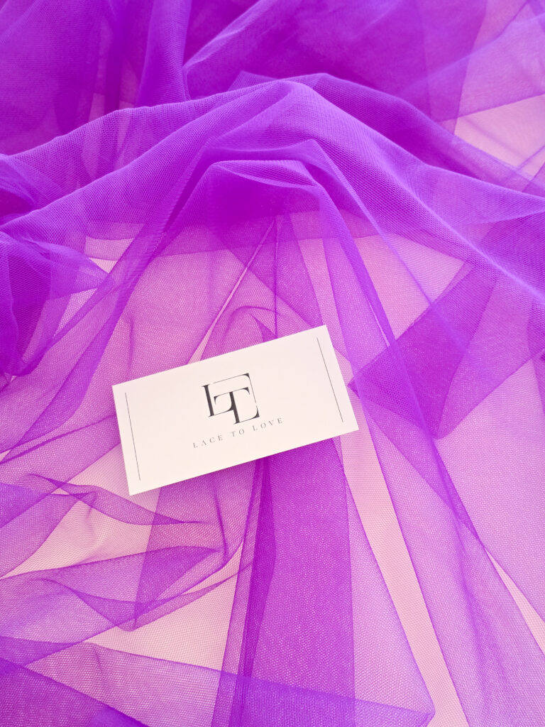 Lilac wedding tulle fabric buy online