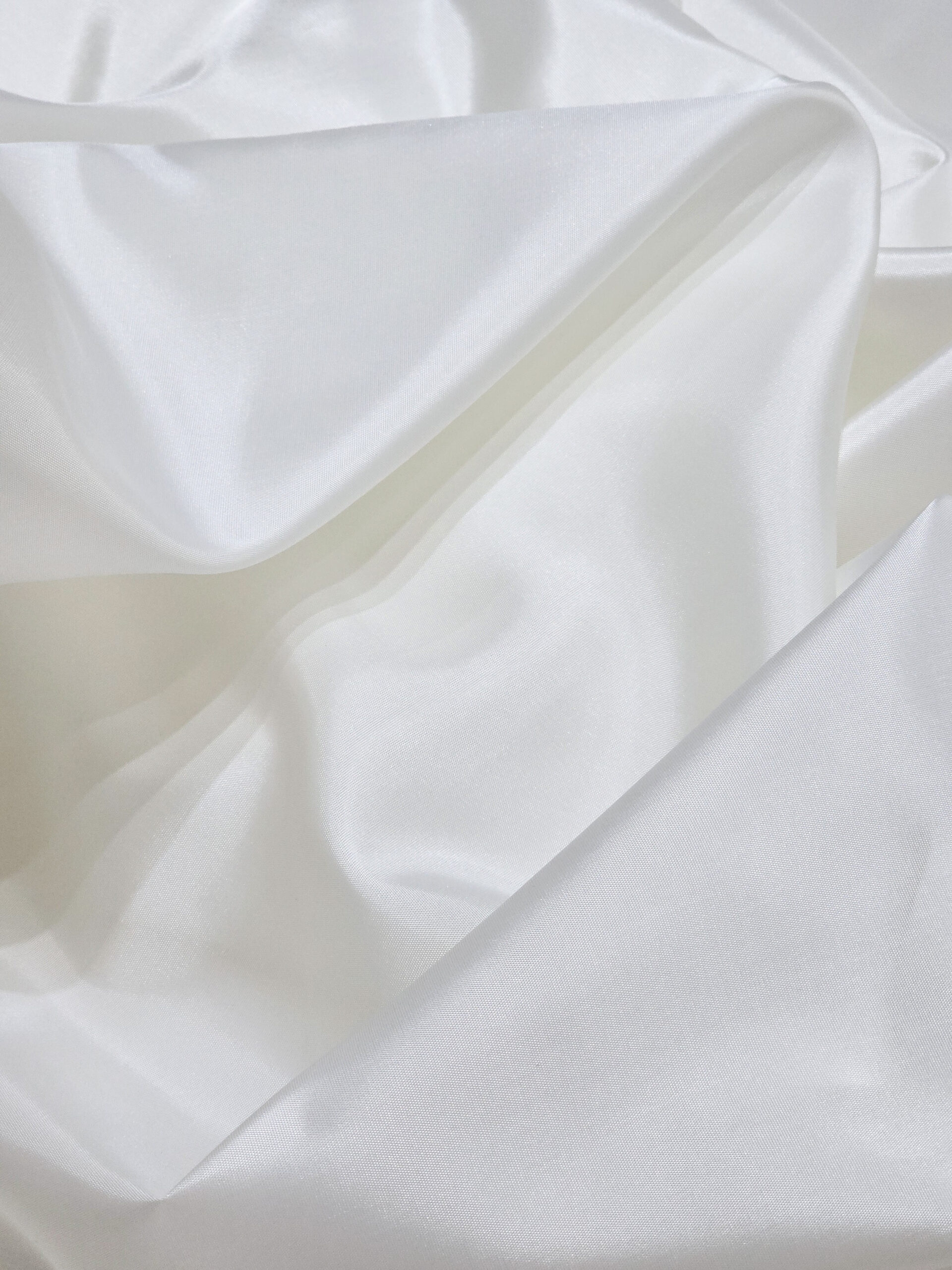 White wedding lining fabric