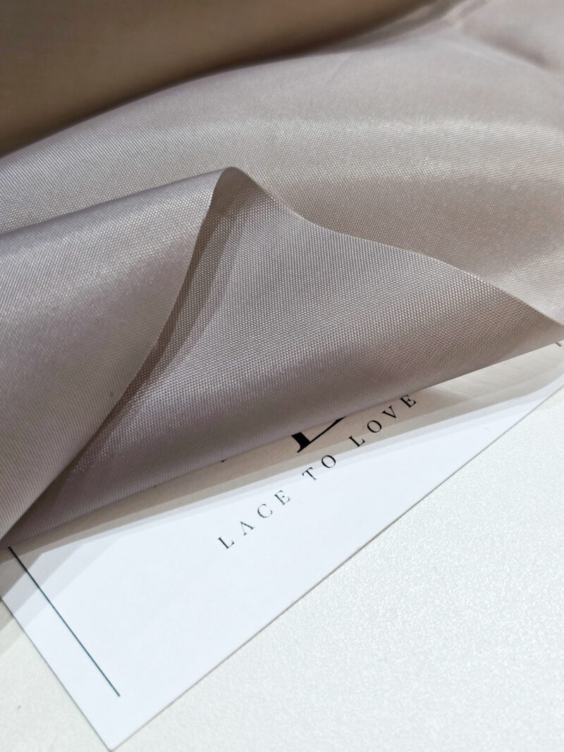 Gray brown bridal lining fabric