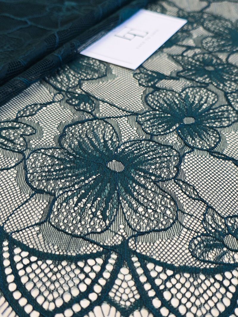 Green lace cloth sold by the yard