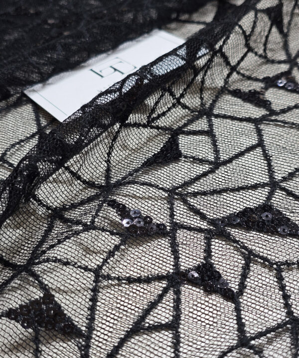 Black lace fabric sold by the meter online shop