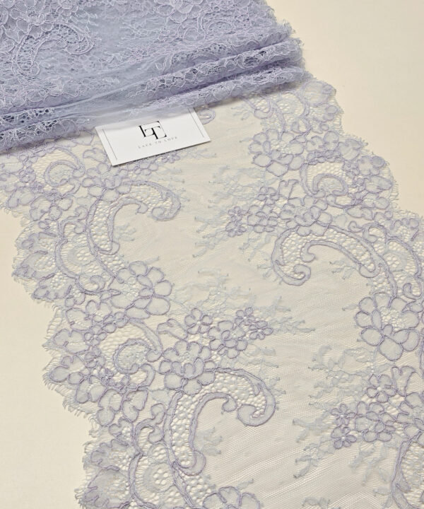 Light lilac lace ribbon sold by the yard