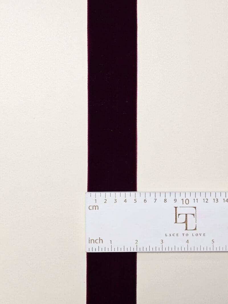 Table-decoration-burgundy-velvet-tape-buy-online