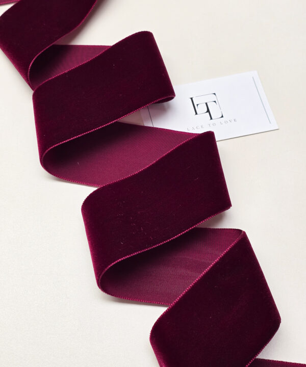 Wine-red-velvet-garland-ribbon