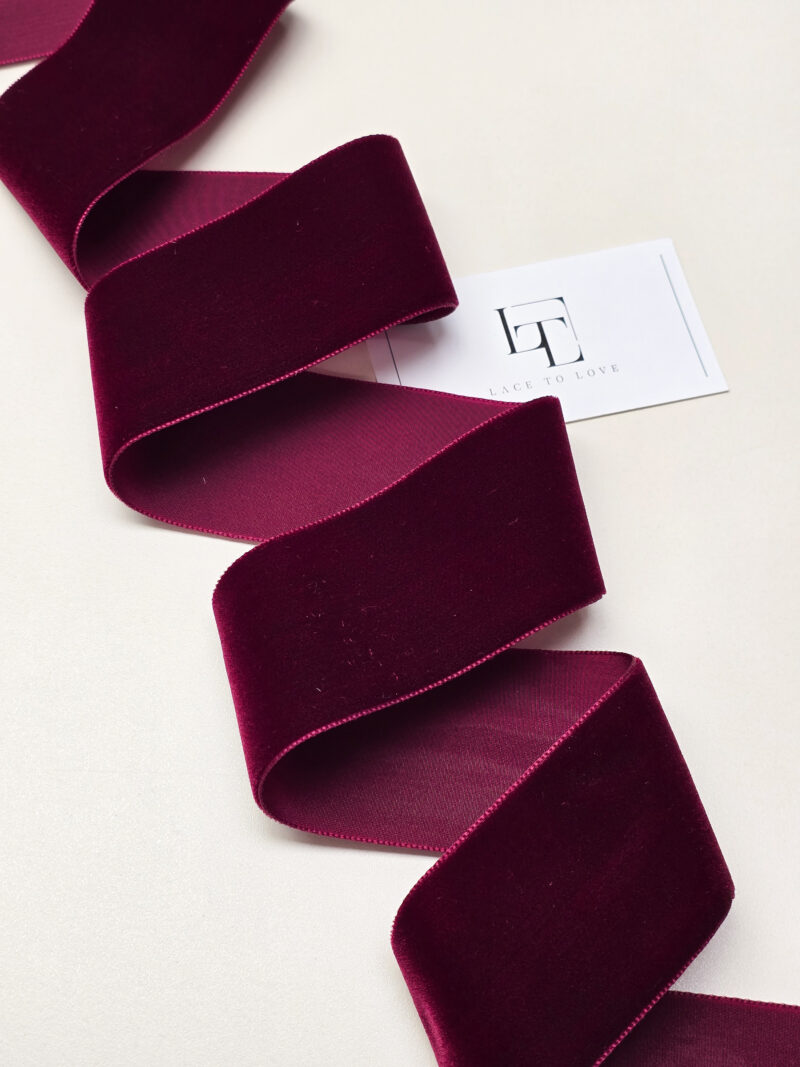 Wine-red-velvet-garland-ribbon