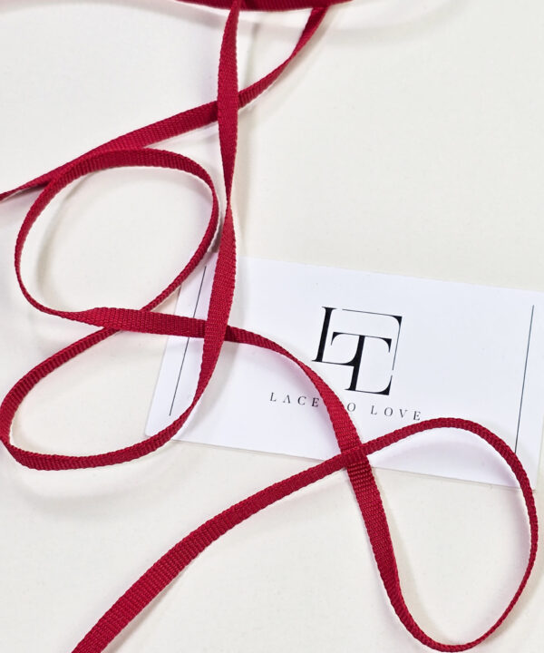 Red grosgrain ribbon