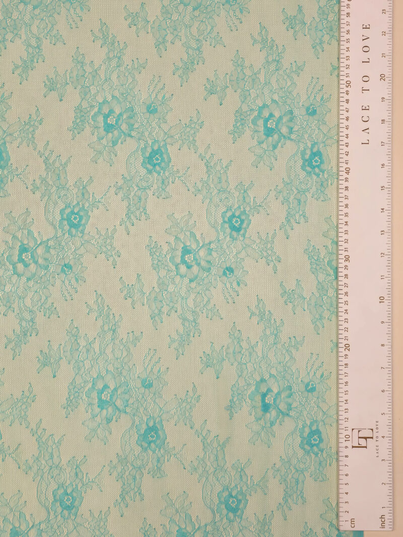 Blue embroidery lace cloth sold by the yard