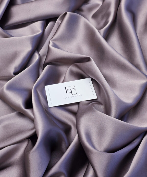 Gray bridal pure silk material