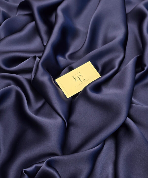 Royal blue bridal pure silk material