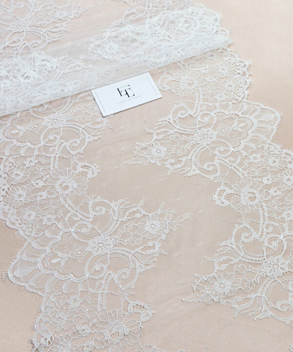 Lace trim fabric online shop delivery
