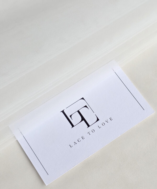 Ivory bridal tulle fabric