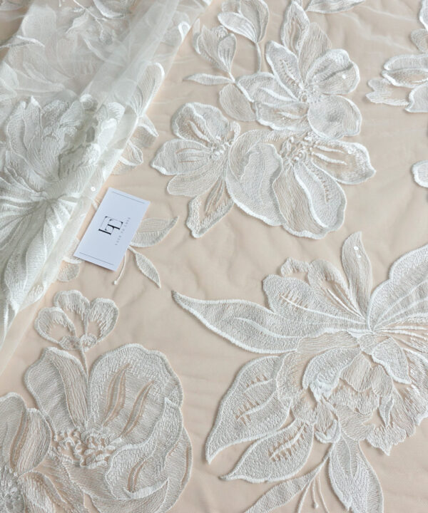 White lace cloth sold by the yard