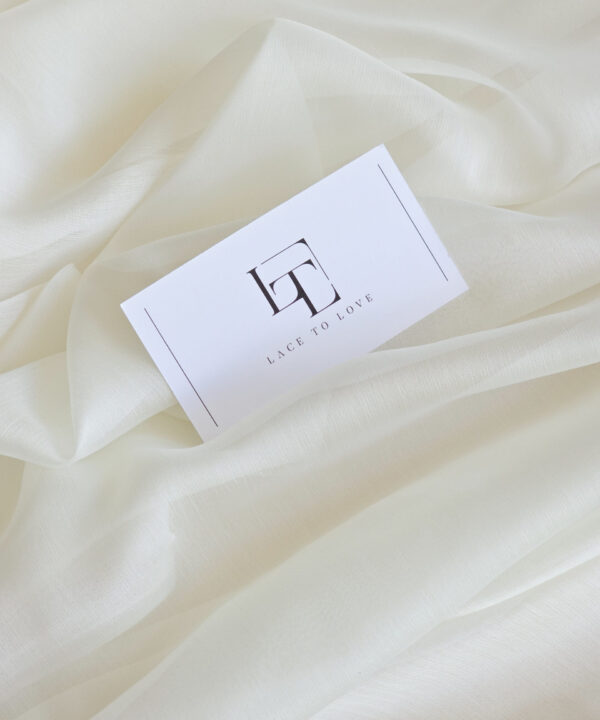 Ivory crepe chiffon fabric