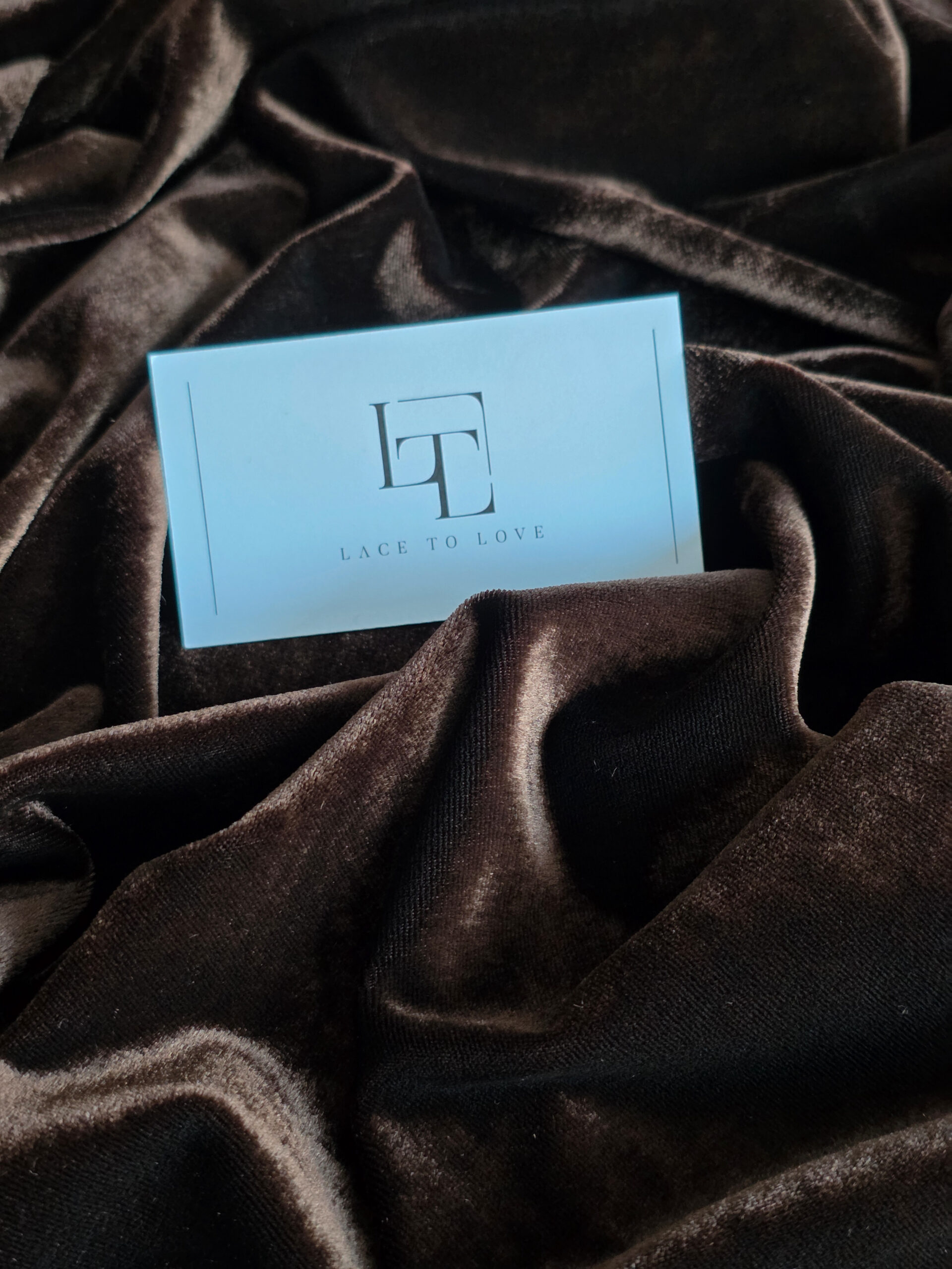 Chocolate elastic velour fabric velvet
