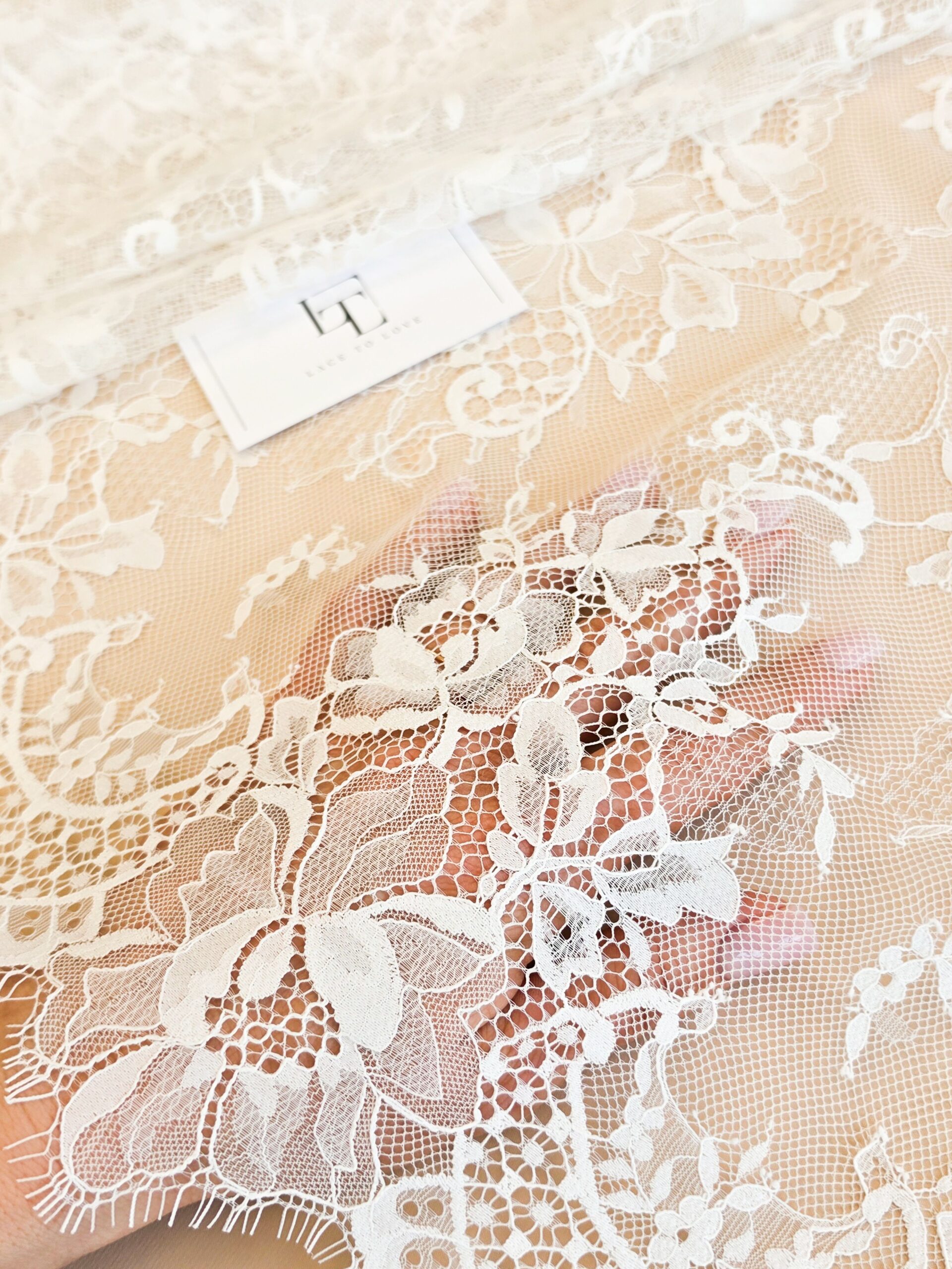 High quality wedding lace fabric by the meter