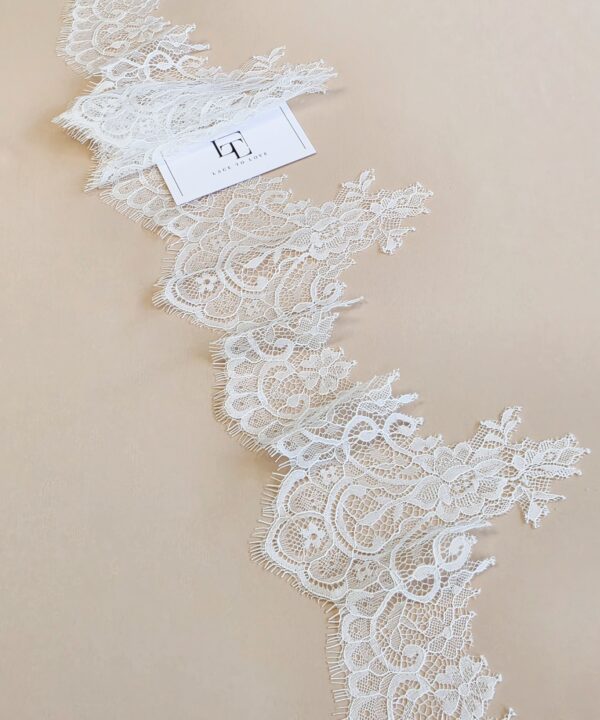 Lace trim fabric online shop delivery